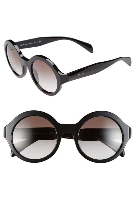 round prada glasses|prada round 51mm sunglasses.